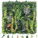 6 Pack 20"x20"Grass Wall Panels-Artificial Boxwood Panels for Greenery Wall Backdrop,UV-Protected Greenery Wall Backdrop Faux Greenery for Indoor Outdoor Decor,Garden Fence,Wedding,Privacy Screen