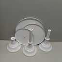 Yarlung 3 Pack Metal Cake Stands, 8/10/12 Inch Pillar Style Cupcake Display Stand Dessert Trays for Wedding, Party, Birthday, Gatherings, White