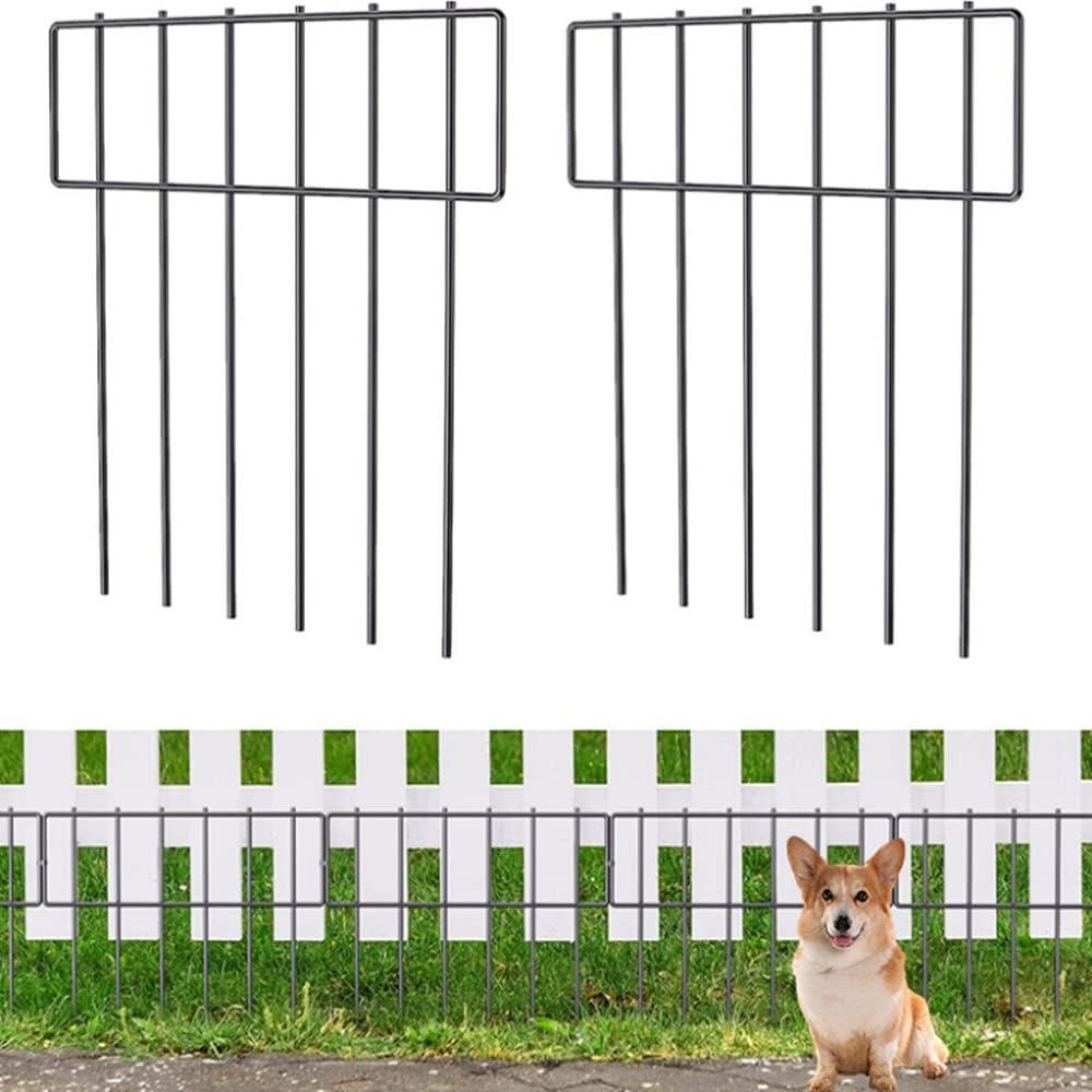 20 Pack Garden Animal Barrier Fence, Rustproof Metal Anti Doggie Digging Garden Border,Dogs Rabbits Blocker Fence for Outdoor Yard,Total 10.8ft(L) x 17inch(H), size: 13" x 16.5"