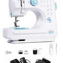 Sewing Machine for Beginners - Portable Electric Hand Mini Sewing Machine with Extension Table 12 Built-In Stitches with 2 Speed Foot Pedal Small Handheld Maquina de Coser Blue