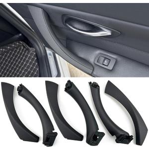Car Door Handle for BMW 3 Series E90 E91 2006-2012 Interior Door Handles Replace Cover Car Door Handle Assembly 323i 325i 328i 330i 335i (Black)
