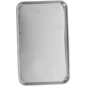 Cabilock 1 pcs Stainless Steel Baking Pan Square Roasting Tray Serving Tray for Oven Stove Top