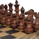 Luxury Staunton Chess Pieces Only 32 Chessmen Pieces Replacement of Missing Pieces Weighted Tournament Chess Pieces for Chess Set with Exquisite Grain 2.9 Inches King Includes Storage Bag