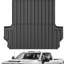 Mixsuper Truck Bed Mat for Chevrolet Chevy Silverado/GMC Sierra 2500HD 3500HD 2020-2026, Fit for 6.8 Ft Bed, All Weather Bed Liner TPE Durable Odorless Black
