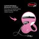 FLEXI New Classic Cord Retractable Dog Leash for Small Dogs up to 26 lbs. 16 ft., Pink | Tangle-Free Pet Walking Leash with One-Handed Brake, Pause, Lock|German Quality Product