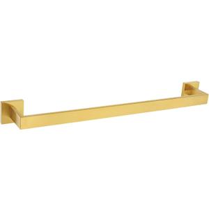 Bath Towel Bar 23.74", Angle Simple SUS304 Stainless Steel Bathroom Towel Holder, Shower Towel Rod, Single Towel Hanger Bar, Clothing Towel Rack for Wall, Brushed Gold
