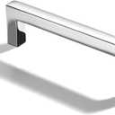 khtumeware 10 Pack 3 inch(76mm) Hole Center Polished Chrome Cabinet Pulls Solid Heavy-Duty Square Cabinet Handles Drawer Pulls Kitchen Cabinet Hardware Kitchen Handle