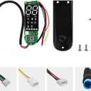 Dashboard Circuit Board Digital Display, Electric Scooter Board Dashboard Cover Set for MAX G30, Electric Modification BT Digital Display Dashboard with Display Panel Cover