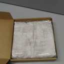 FUTEI Beige White Decorative Throw Pillow Covers 24x24 Inch Set of 2,Jacquard Weave Euro Pillow Shams in Soft Faux Cashmere,Modern Home Decor for Couch Living Room