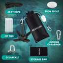 Kayak Anchor Kit, 1.5 lb Compact Folding Grapnel Anchor for Kayaks, Canoes, SUPs, Jet Skis, Small Boats - Lightweight Portable Marine Boat Anchor with Rust-Resistant Design