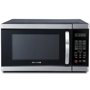 Farberware Countertop Microwave 1000 Watts, 1.1 Cu.Ft. - Microwave Oven With LED Lighting and Child Lock - Perfect for Apartments and Dorms - Easy Clean Interior, Stainless Steel