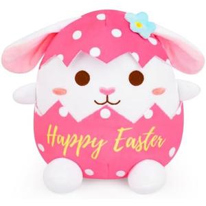 FVNPIHAM Bunny Stuffed Animal, 8 Inch Kawaii Bunny Plush Small Stuffed Animals Super Soft Eggshell Rabbit Toys Pillow, Birthday Gifts for Kids Girls Boys Home Decoration Party Favor