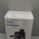 Coffee Machine, 3.5 Bar Espresso & Cappuccino Machine with Steam Wand, Compact Design Coffee Maker for Latte, Safety Lock & Tritan Cups, 800w, Black