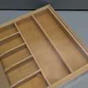 Bellsal Large Premium Bamboo Silverware Organizer - Expandable Utensil Drawer Organizer - 17"x19.6" Utensil Holder and Cutlery Tray with Grooved for Kitchen Flatware and Utensils Mother's Day Gift (Nature)