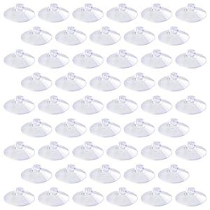 Pawfly 50 Pack Suction Cups, Small Rubber Suction Cups for Home Kitchen Bathroom Organization Christmas Decoration Window (1.8 Inch)