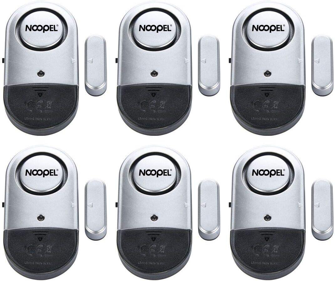 Door Alarms for Kids Safety, 6 Pack 120dB Pool Alarm Sensor for Doors and Windows, Window Alarms for Home Security, Burglar Intruder Entry Alert for Toddlers Personal Security