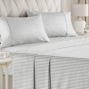 Split King 4 Piece Sheet Set - Comfy Breathable & Cooling - Soft Hotel Luxury Bedding Set with 8-16 Inch Deep Pockets - 2 Fitted Sheet & 2 Pillowcases - Wrinkle Free & Easy Care