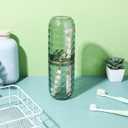 GALPADA Portable Toothbrush Travel Case Sturdy Toothbrush Holder Cup Reusable for Camping Hotel