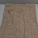 MIULEE Decorative Linen Check Throw Pillow Covers Neutral Farmhouse Vintage Pillow Covers 18x18 Set of 2 Boho Modern Winter Home Decor for Sofa Couch Bedroom Cushion Light Brown