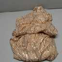 Women One Shoulder 1920s Plus Size Formal Dress Tassels Sleeve Sequins Gatsby Maxi Evening Gown (Large)