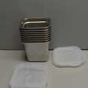 8 Pcs 1/6 Size Hotel Steam Table Pans with Lids, Stainless Steel Food Containers and PP Plastic Covers, Anti-clogging Steamer Pans for Buffet, Catering, Restaurant, and Food Prep(6" Deep)