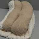 Large Cat Sleeping Bag, Soft Plush Cat Sleep Bag Cozy Warm Kitten Cave Bed Comfortable Winter Ferret Snuggle Sack for Kitten Rabbits Guinea Pigs(White)