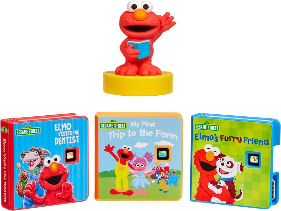 Little Tikes Story Dream Machine Sesame Street Elmo & Friends Story Collection, Storytime, Books, Audio Play Character, Toy Gift for Toddlers and Kids Girls Boys Ages 3+ Years
