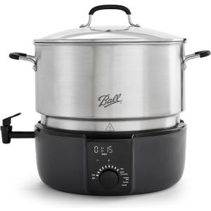 Ball EasyCanner Electric Water Bath Canner, 21-Quart Capacity, Automated Heating, Multicooker & Steamer Functionality