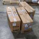 COLAMY Button Tufted Dining Chairs Set of 6, Parsons Upholstered Fabric Dining Room Chairs Kitchen Chairs with Wood Legs and Padded Seat, Black