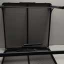 Camping Table with Mesh Desktop, Lightweight & Portable Folding Grill Table, Height Adjustable Metal Outdoor Table for Camp, Cooking, BBQ, RV, Picnic-4 FT Black (L: 47.24"L x 23.62"W x 16.5"H/26"H)