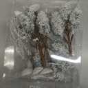 Ysleen 6 Pieces Mini Snowy Pine Decor Trees Small Artificial Holiday Branch Village Displays Frost Tree for House Garden Festival Decorations,3 Sizes