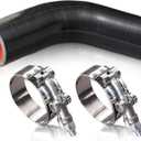 2" ID 45 Degree Silicone Elbow Coupler Hose with Stainless T-Bolt Clamp,Thickness 5mm,4" Leg Length,4 Layers Reinforced Turbo Hose Intercooler Intake Radiator Piping
