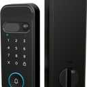 myQ Secure View 3-in-1 Smart Lock with 2K HDR Video Doorbell Camera, Face Access, Fingerprint Access, PIN & App Control  Intelligent Entry with Built-in Camera, Color Night Vision & Two-Way Audio