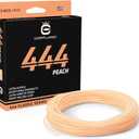 CORTLAND 444 Peach Fly Fishing Line with Front Welded Loop - 90 FT Durable Easy Casting Ultra Supple High Floating Classic Series Fly Rod Line for Freshwater