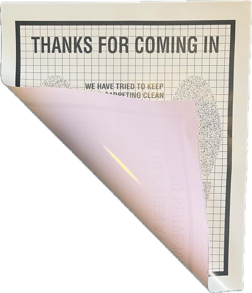 AutoMat Heavy Duty Premium Reinforced Plastic Coated Disposable Paper Automotive Floor Mat (Case of 100)