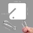 150 Pcs Key Tags White Plastic Hanging Tags with Metal Snap Hooks for Slotted Key Cabinets Boxes Lockers Sturdy Frosted Item Identifiers for Home Office and Garage