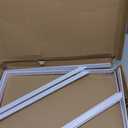 6 Pack L18 x H 12" White Heavy Duty Shelf Brackets with Screws Metal Shelf Brackets Shelf Support Angle Brackets for Shelves L Brackets Heavy Duty Floating Shelf