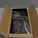 14" X 6" Steel Return Air Grilles - Sidewall and Ceiling - HVAC Duct Cover - Black [Outer Dimensions: 15.75"w X 7.75"h]