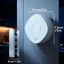 Smoke Detector Carbon Monoxide Detector Combo 10 Year Battery 2 in 1 Smoke Detector, LED Warning Light Indicators, White, 4 Pack