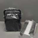 Karaoke Machine, Portable Bluetooth Speaker with 2 Wireless Microphones for Adults & Kids with Lights, Karaoke Microphone with PA System Supports USB/TF/FM/AUX for Home Party Home System Packages (Black)