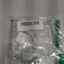 Satin Nickel 1" X 2 1/4" Deadbolt Strike Plate Door Backplate Round Corner Door Strike Plate with Wood Dowels