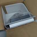 CANEOE 1 Pack Square Flush Mount Ceiling Light, 6000K Black Modern LED Ceiling Light Fixture, Minimalist Hallway Lighting Fixture Ceiling Lamp for Hallway Entryway Bedroom Balcony (Black&White)