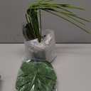 5FT Fake Monstera Deliciosa Plants, Faux Monstera Plant w/15 Turtle Leaves, Cement-Filled Plastic Pot, 60 Inch Fake Plant for Indoor Home Office Living Room Decoration