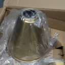 JONATHAN Y 7" Brass Gold Classic Industrial Metal Adjustable Arm LED Wall Sconce for Bedside Reading, Farmhouse Swing Arm Wall Lamp with Metal Shade, Hardwired