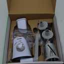 Geedel Rotary Cheese Grater, Kitchen Mandoline Vegetable Slicer with 3 Interchangeable Blades, Easy to Clean Rotary Grater Slicer for Fruit, Vegetables, Nuts (White)