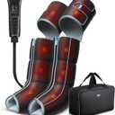ALLJOY Leg Massager for Circulation and Pain Relief FSA, Leg Massager with Heat and Compression, Helps with Swollen Legs, Edema, RLS, FSA/HSA Eligible, Father's Day Gifts for Dad Men Mom Women
