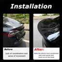 Fit for Tesla Model 3 Spoiler, Original Rear Spoiler Wing 2017-2023, Matte Black Sporty Appearance
