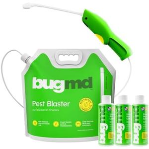 BugMD Blaster Kit - 3 Pack Pest Control Essential Oil Concentrates 3.7 oz and 1 Pest Blaster - Plant-Powered Bug Spray for Home, Insect Killer, Ant Killer for House, Flea Spray for Home, Roach Spray