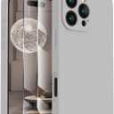 FireNova Designed for iPhone 16 Pro Max Case, Silicone Upgraded [Camera Protection] Phone Case with [2 Screen Protectors], Soft Anti-Scratch Microfiber Lining Inside, 2024, Natural Titanium