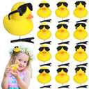 12 Pcs Duck Hair Clips Cute Festival Rave Sprouts Yellow Duck Hairpin Kawaii Cartoon Ducky Clips Decorative Hair Accessories for Summer Holiday Party Props(Cool Style)